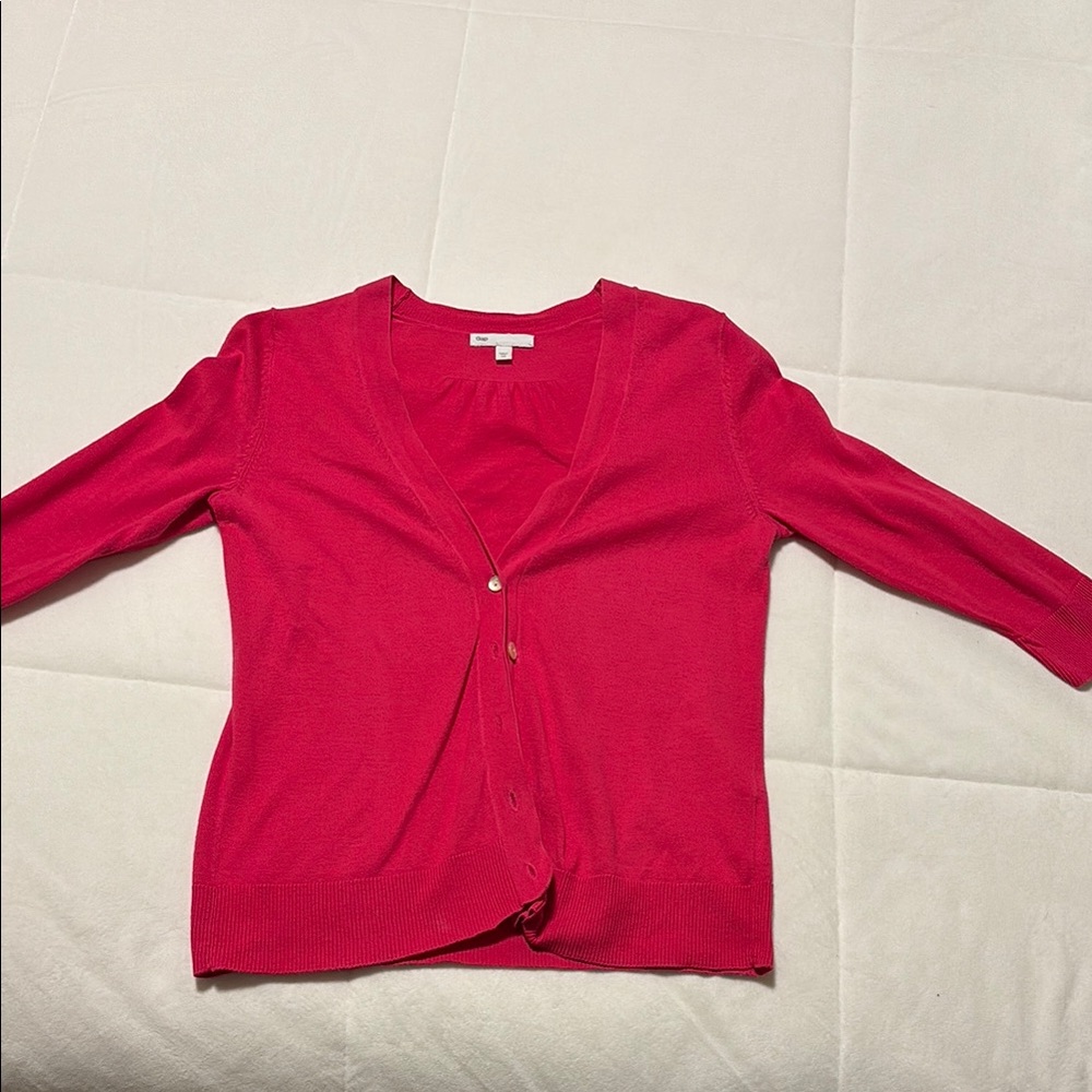 Women’s Fusia (pink) Gap Cardigan Sweater